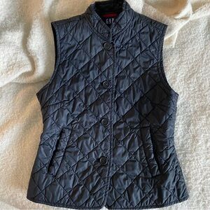 GAP Women's Black Quilted Vest